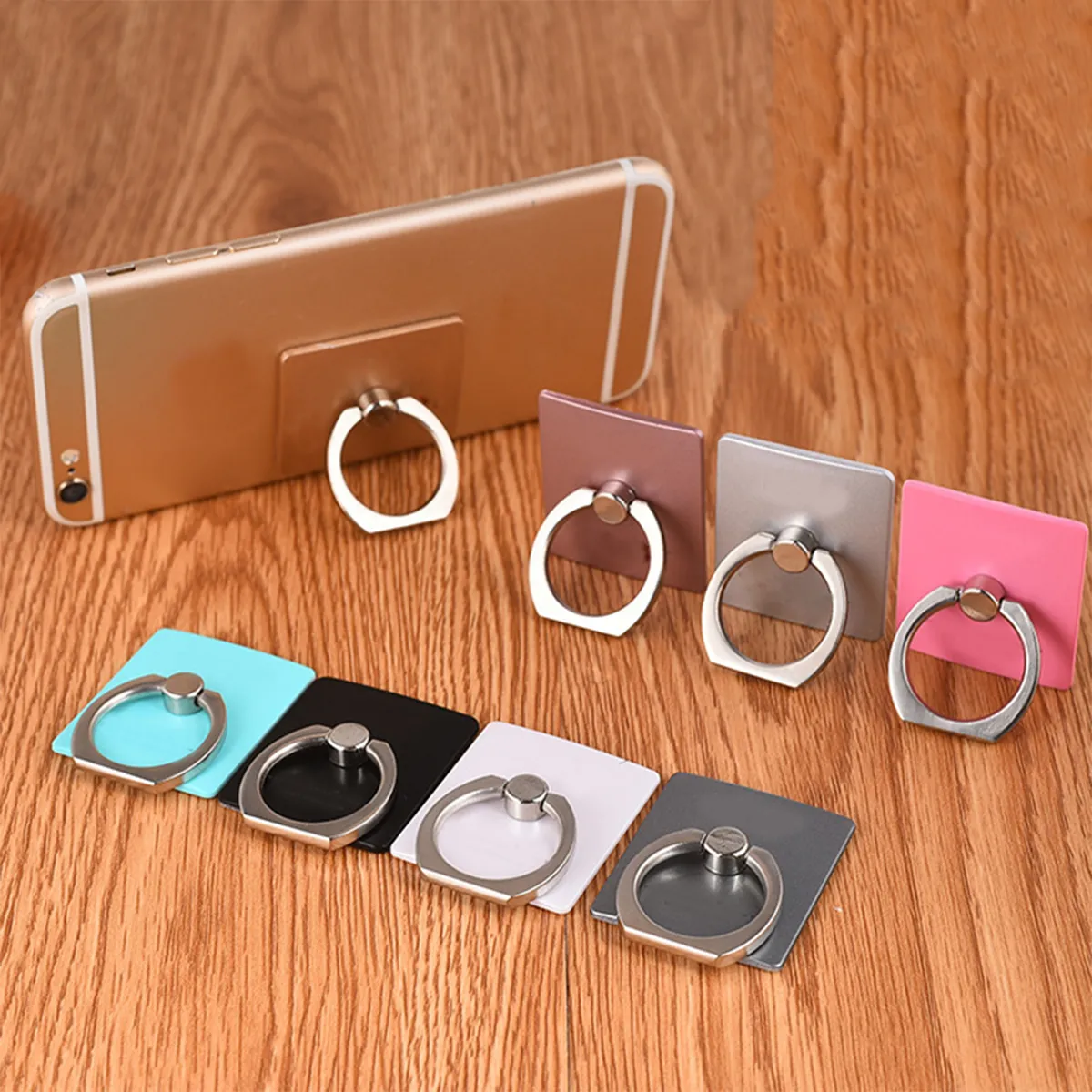 360 Degree Rotating Ring Buckle Mobile Phone Holder Square 6
