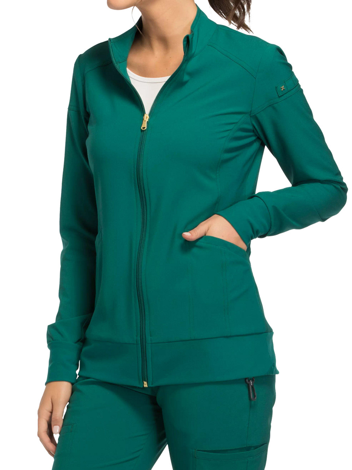 Cherokee - iFlex - 2 Pocket Zip Front Jacket 4