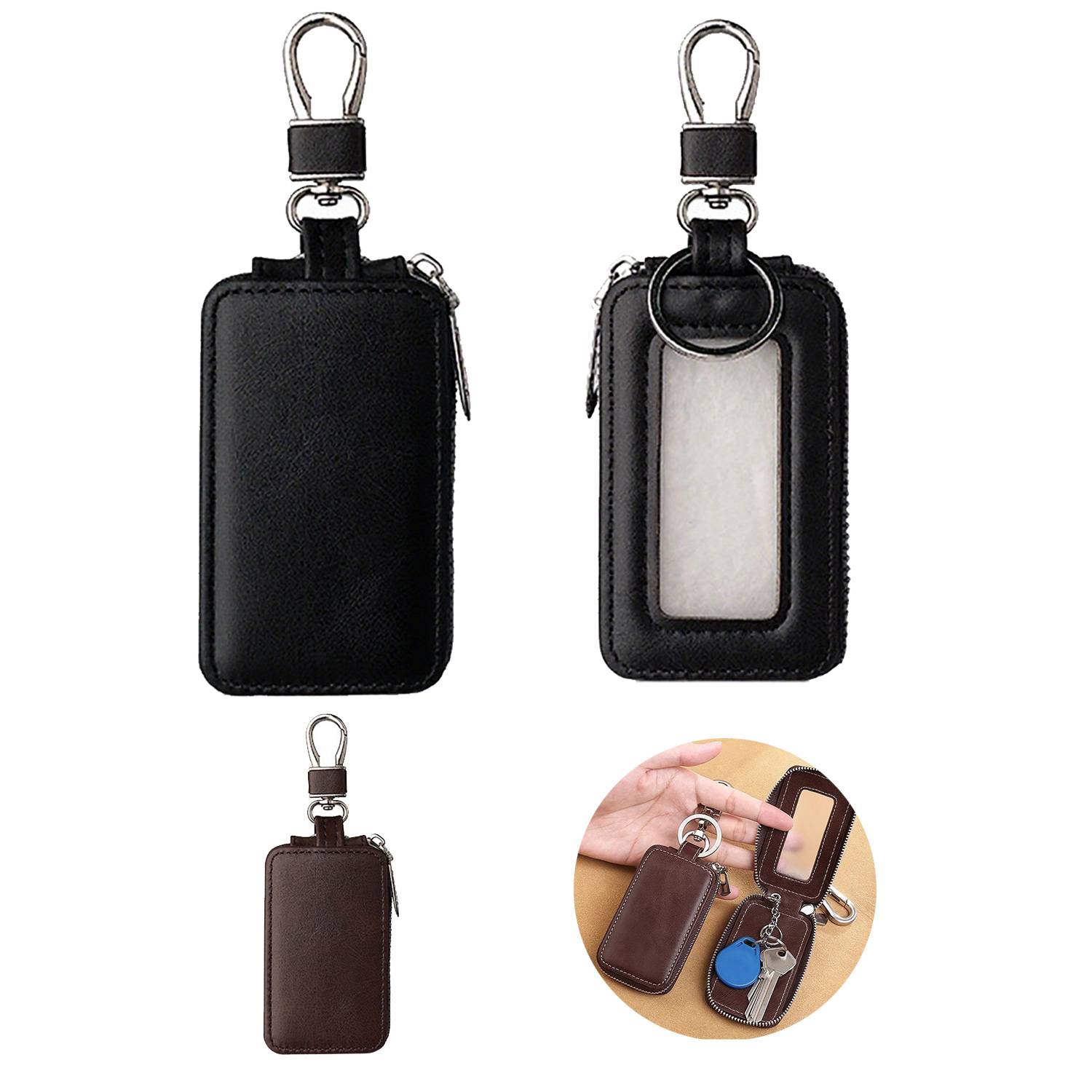 Universal PU Leather Zipper Car Key Pouch 9