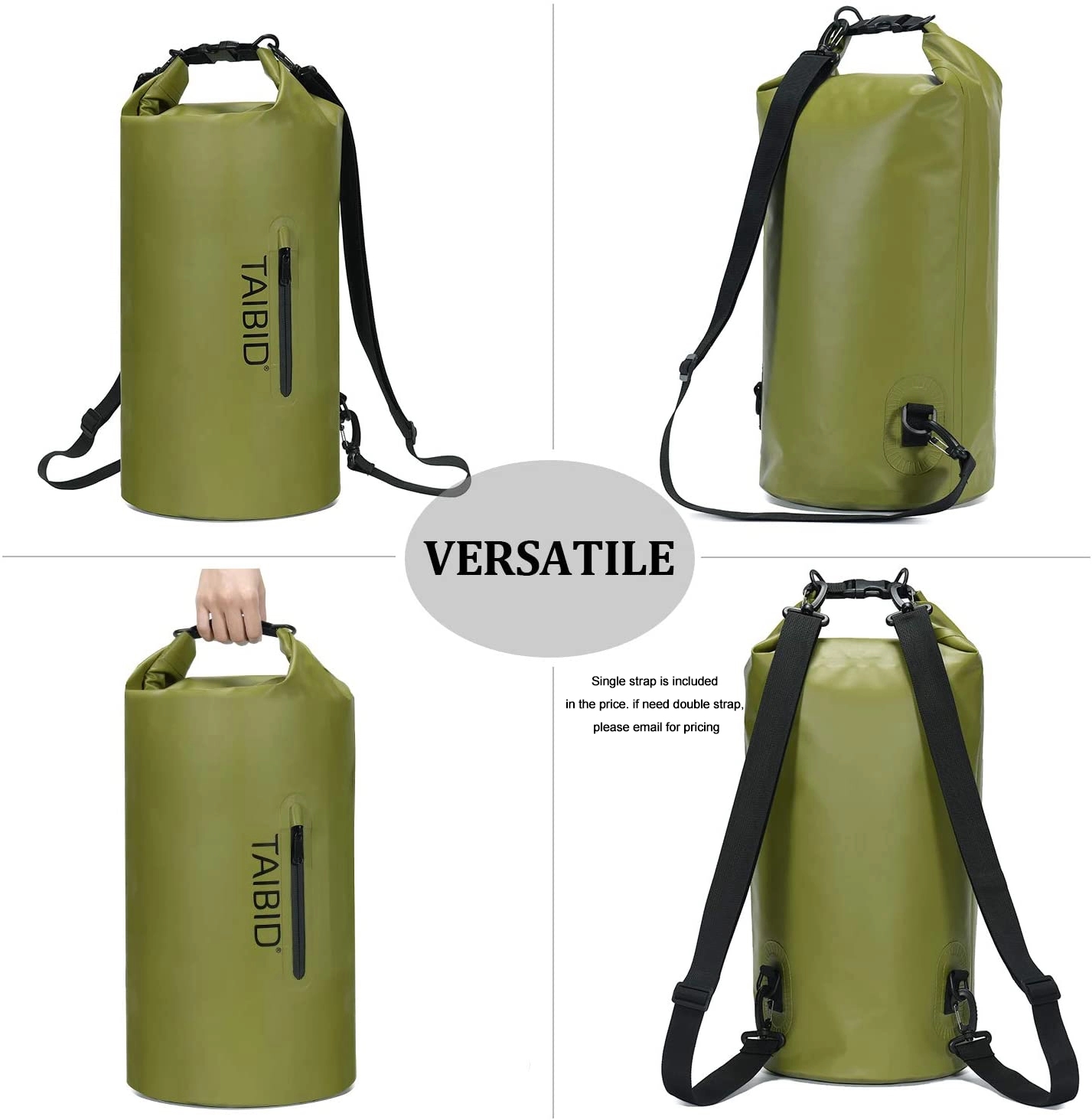 Custom 10L Water Resistant Dry Bag with Single Strap 14
