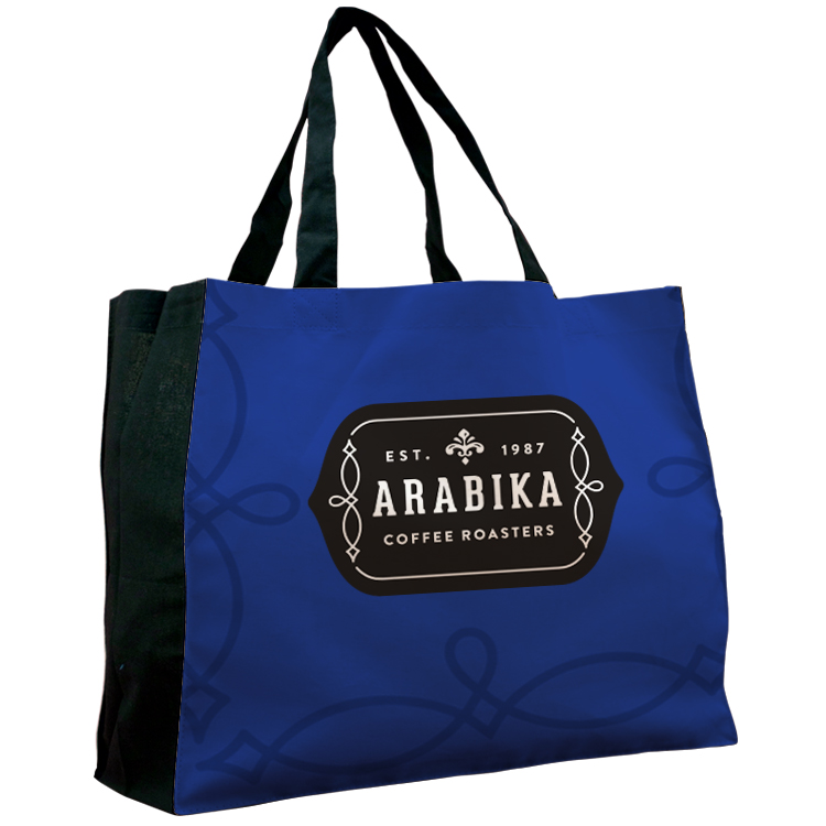 Wide Vibrant Color Cotton Tote 10