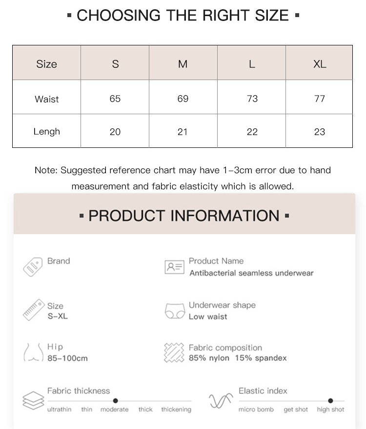 Women Seamless Underwear Soft No Show Stretch Bikini Invisibles Hipster V Cut Panties 2
