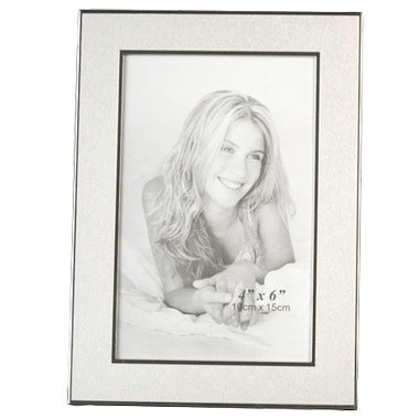 4" x 6" Aluminum 2Tone Photo Frame 2