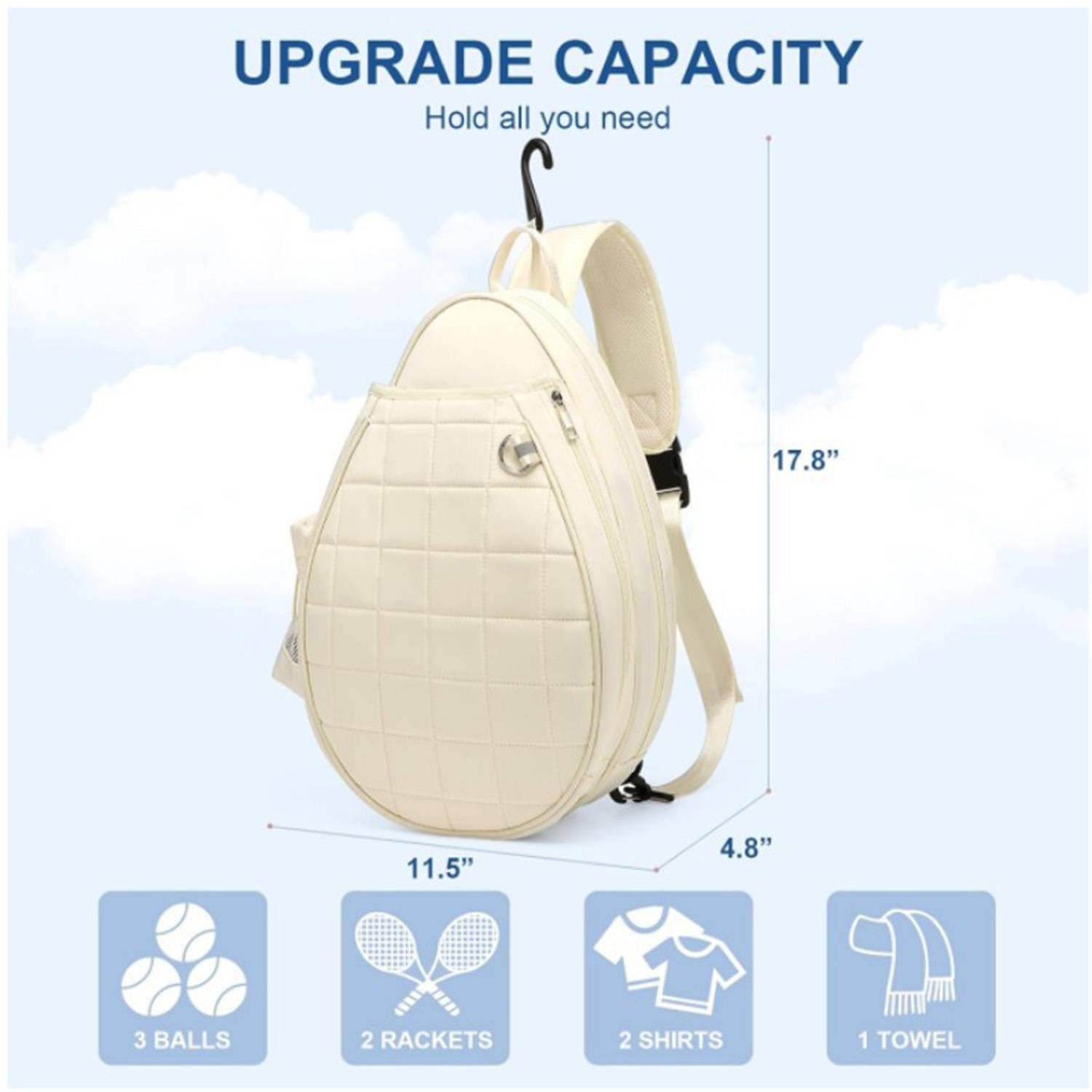 Portable & Durable Polyester Racket Sports Bag 3