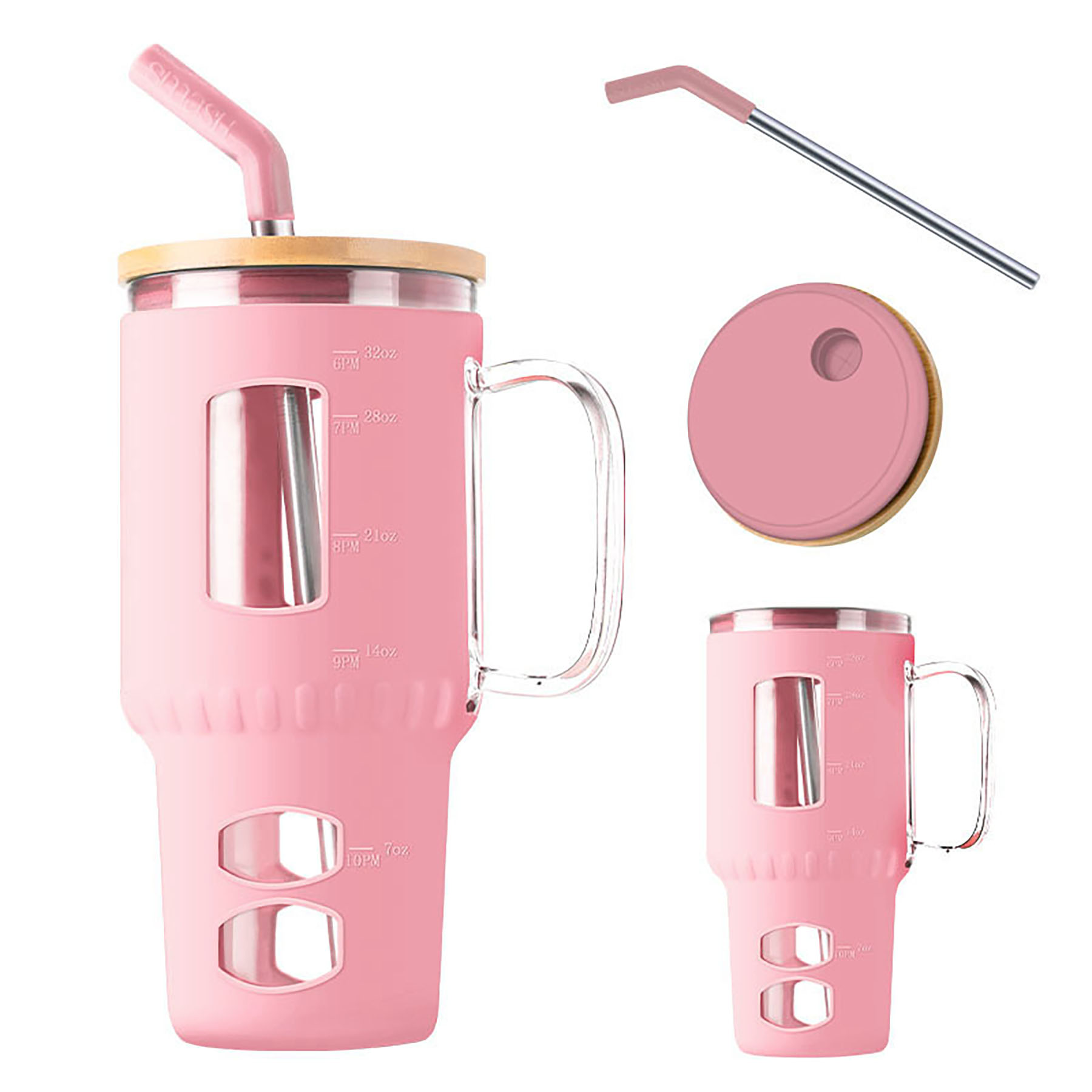 32 Oz. Glass Tumbler With Silicone Cover 6