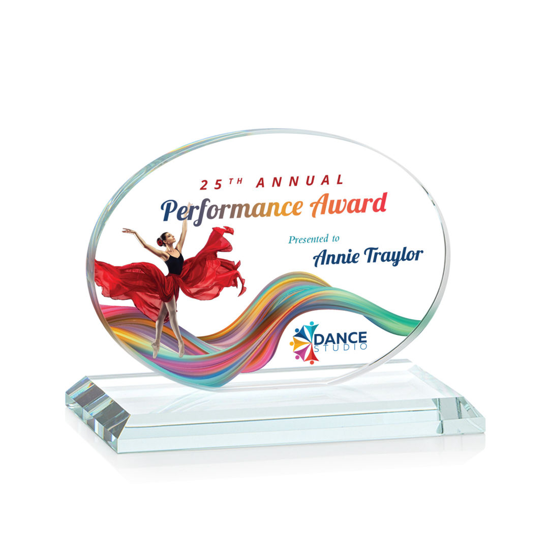 Austin (Horiz) VividPrint™ Award -  Clear 9