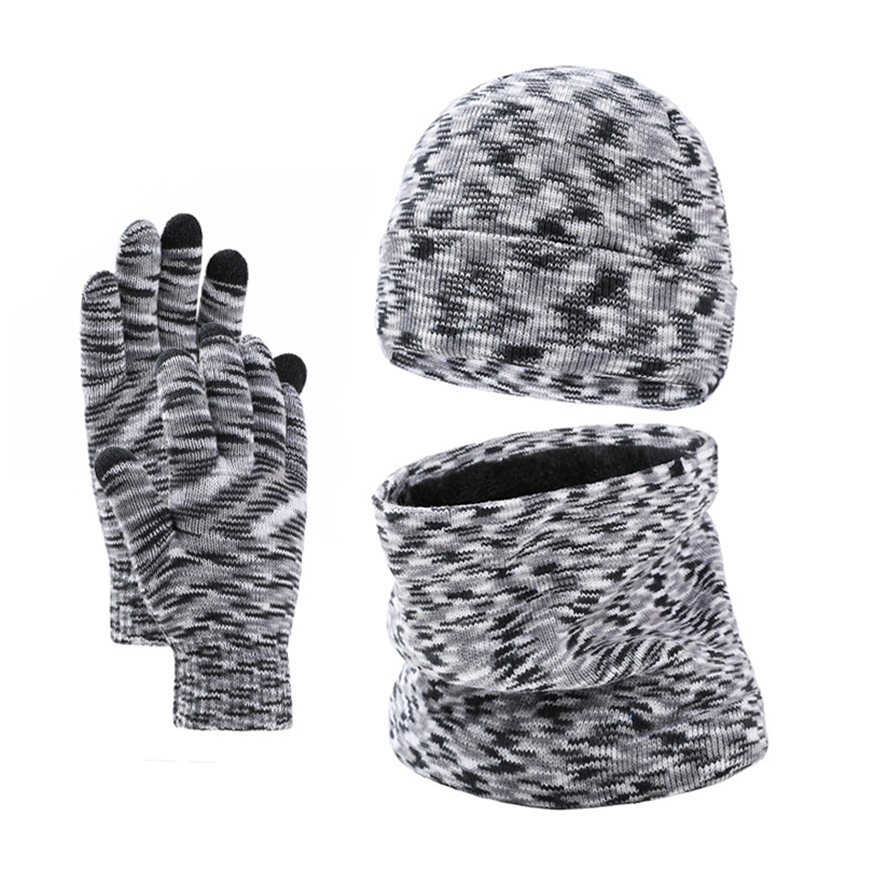 Winter Hat Scarf Glove Set 8