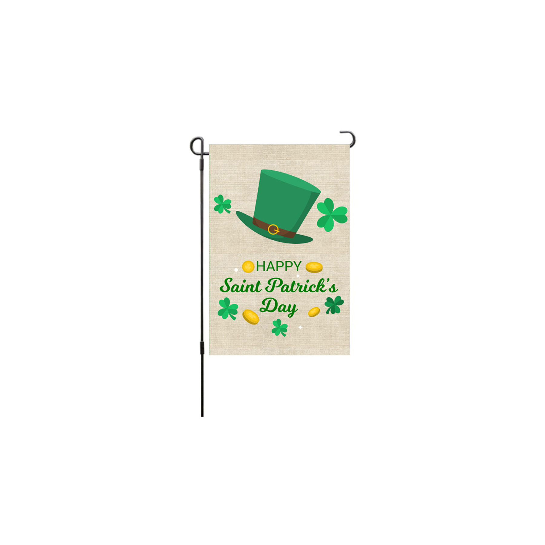Full Color Printed Linen Garden Flag 4