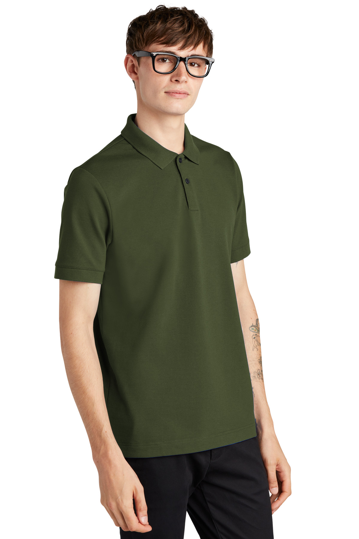 Mercer+Mettle Stretch Heavyweight Pique Polo MM1000 15