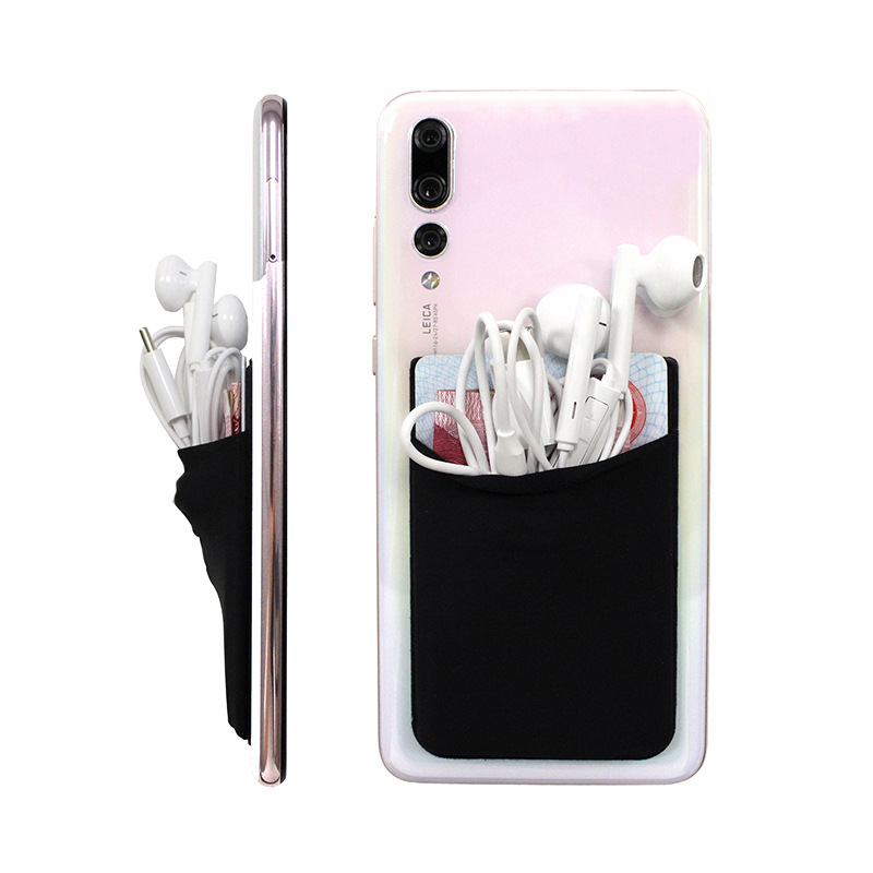 Lycra Phone Back Sticker Card Holder 2