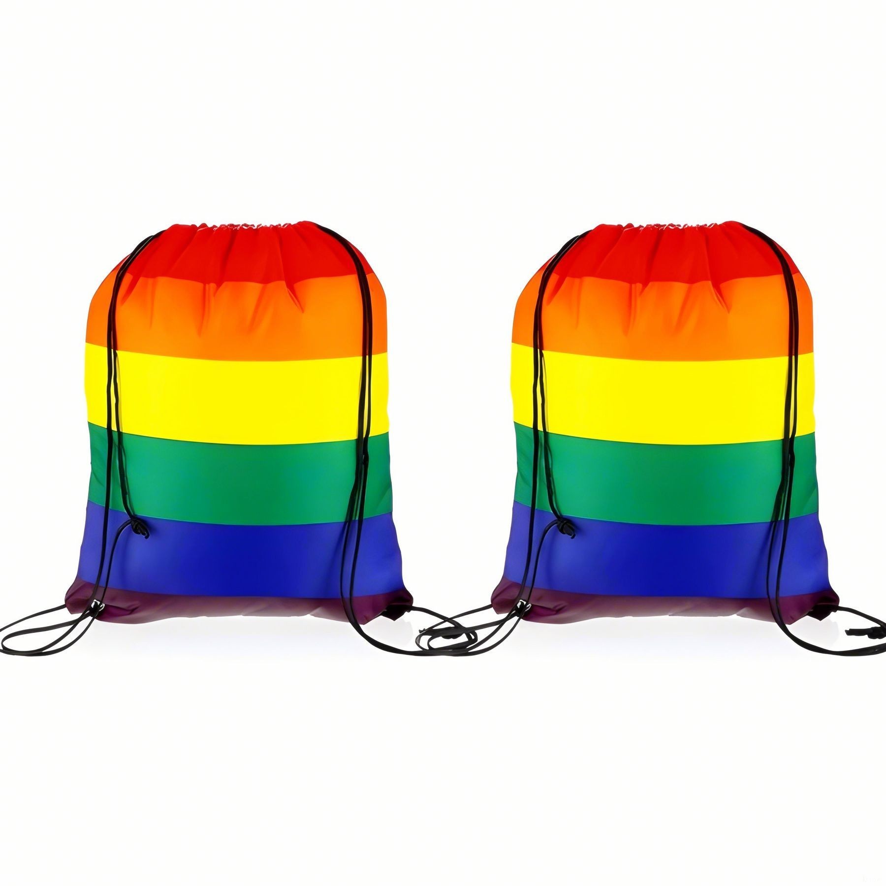 Rainbow Drawstring Bag Bisexual Pride Flag Stripes Backpack 3