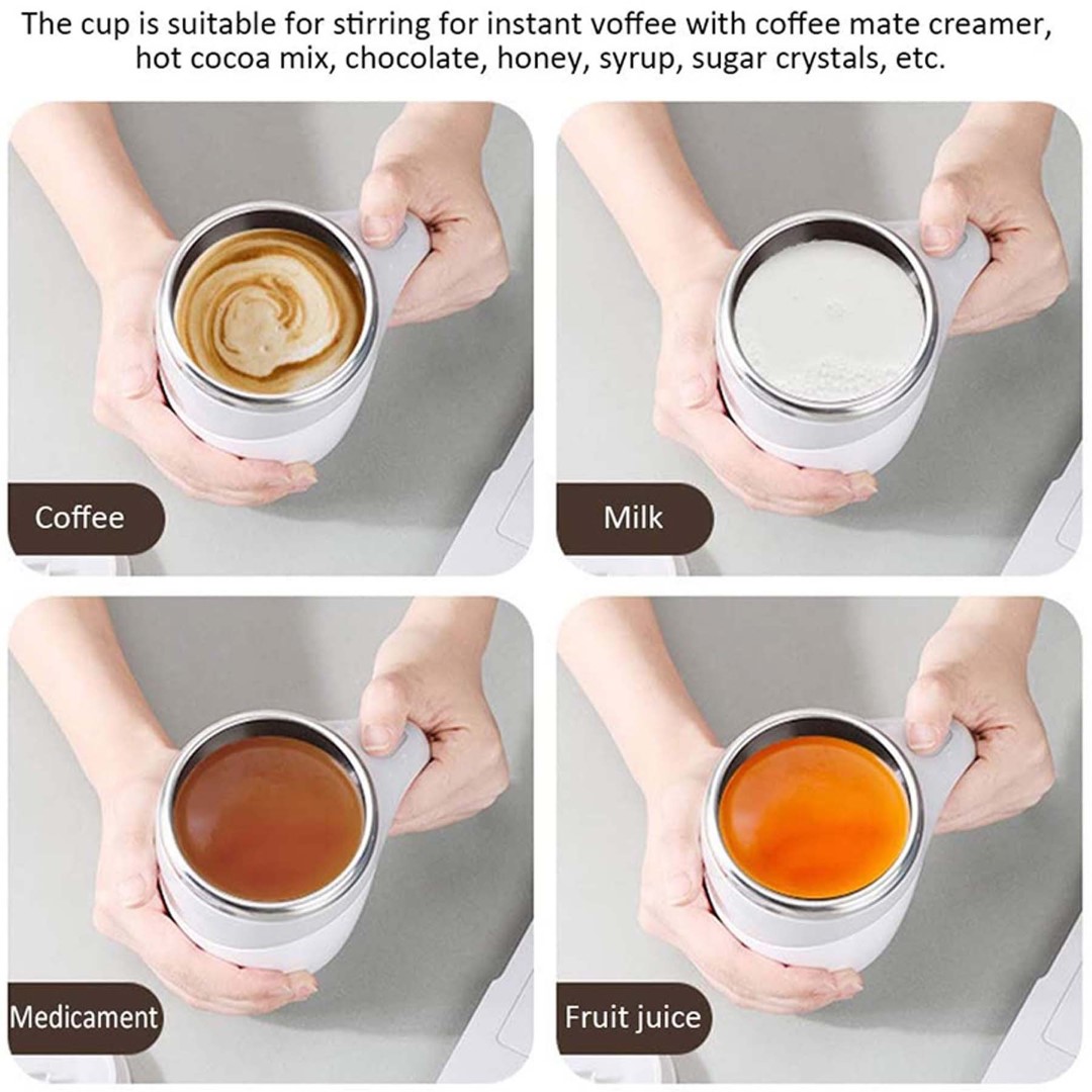 Automatic Magnetic Self Mixing Coffee Mug 13oz 4