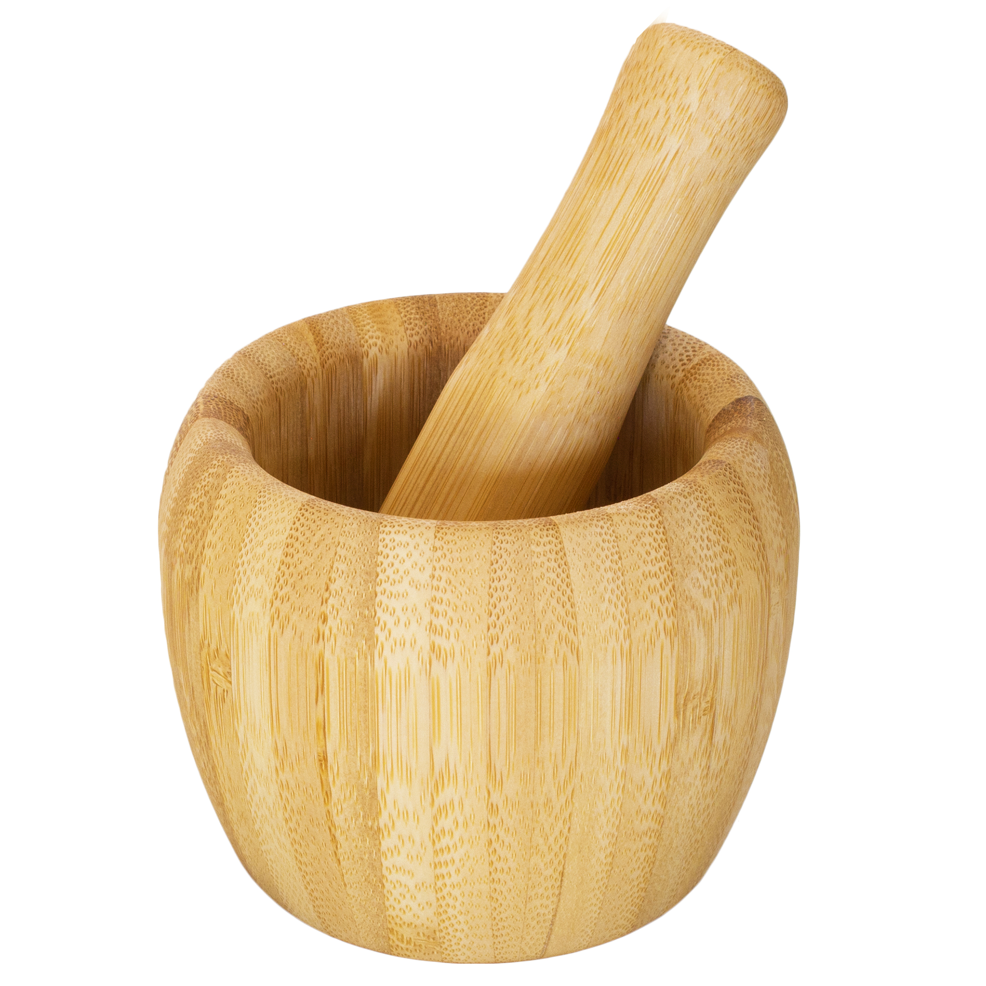 Bamboo Mortar and Pestle Set
