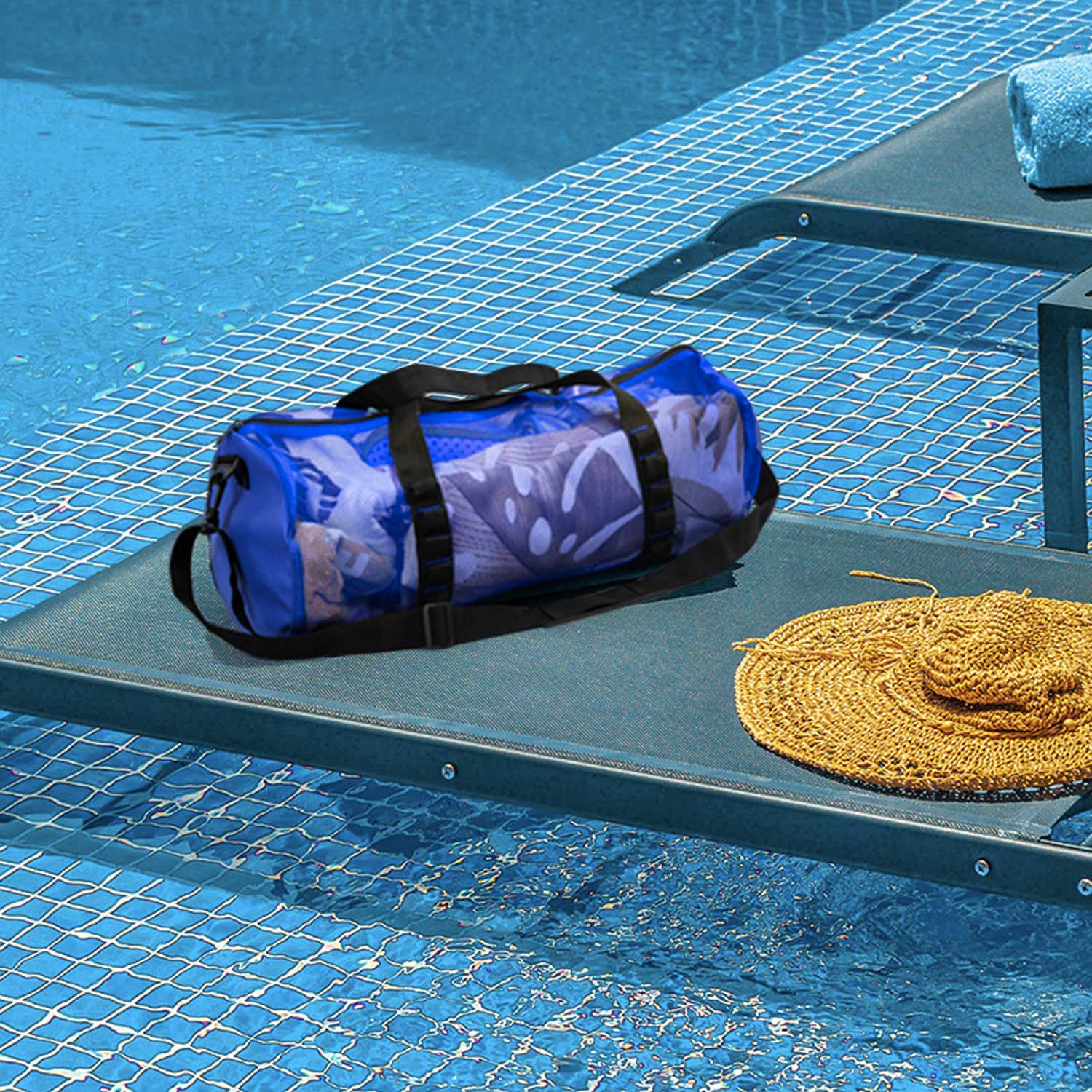 High-Capacity Mesh Beach Tote Multi-Purpose Travel Organizer 10