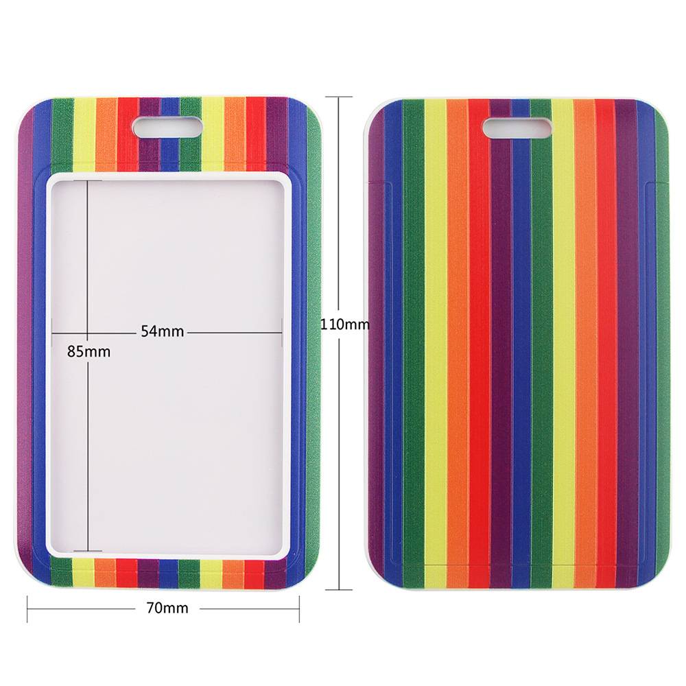 Rainbow Gay Pride Card Holder W/ Lanyard 2