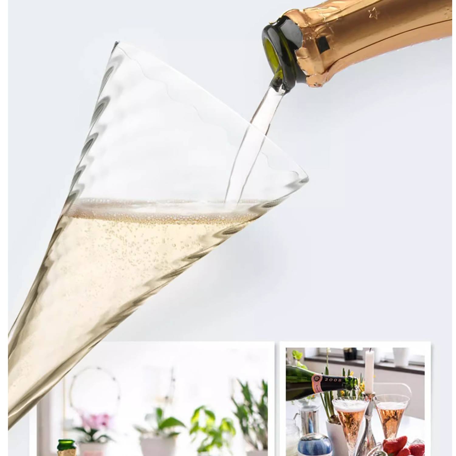 10 Oz Crystal Glass High-Leg Champagne Toasting Cup 5