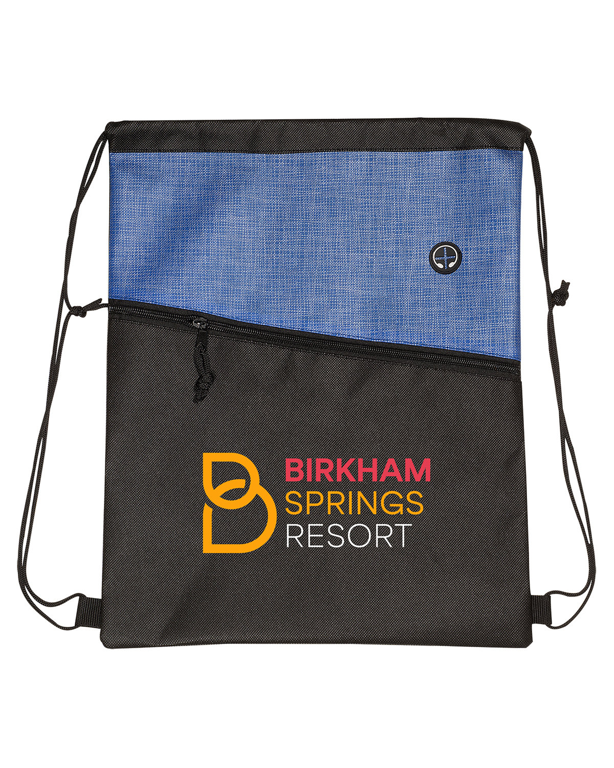 Tonal Heathered Non-Woven Drawstring Backpack 4