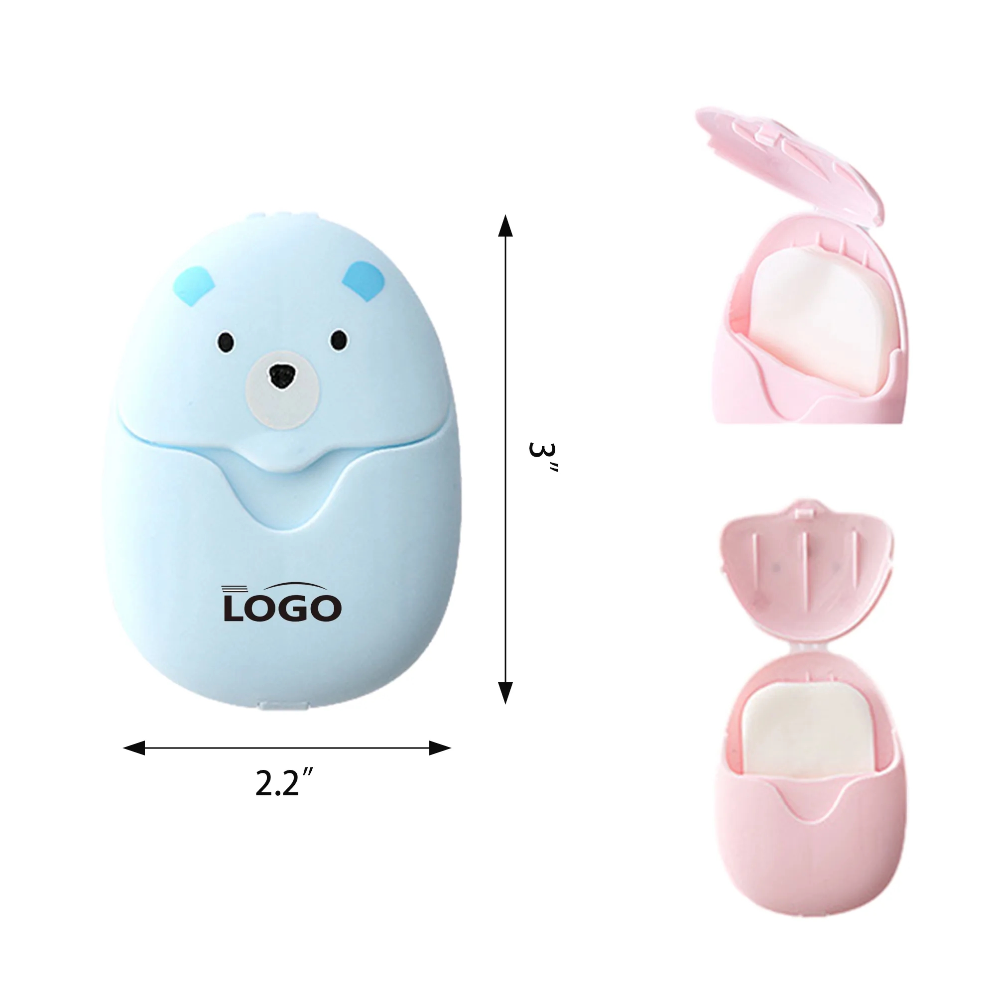 Portable Soap Sheet Tablet Case MOQ 100PCS 3