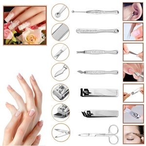 Cross Stripes Surface 7 Pieces Manicure Set 1