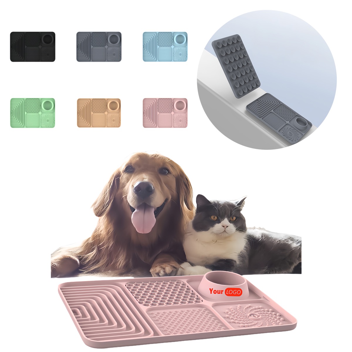 Multi-functional Non-slip Silicone Pet Feeding Mat 3