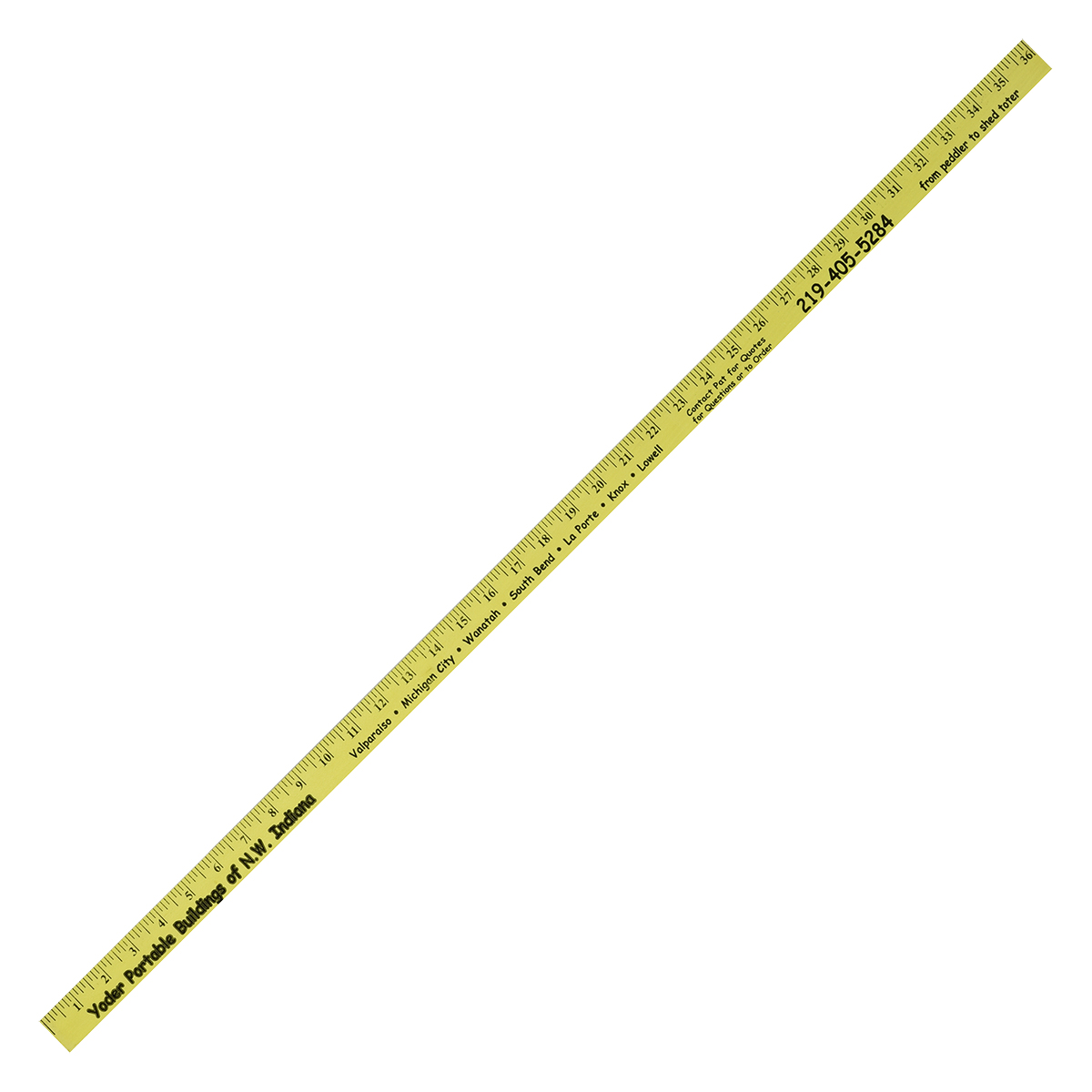 Fluorescent Colorful Enameled Yardstick 3