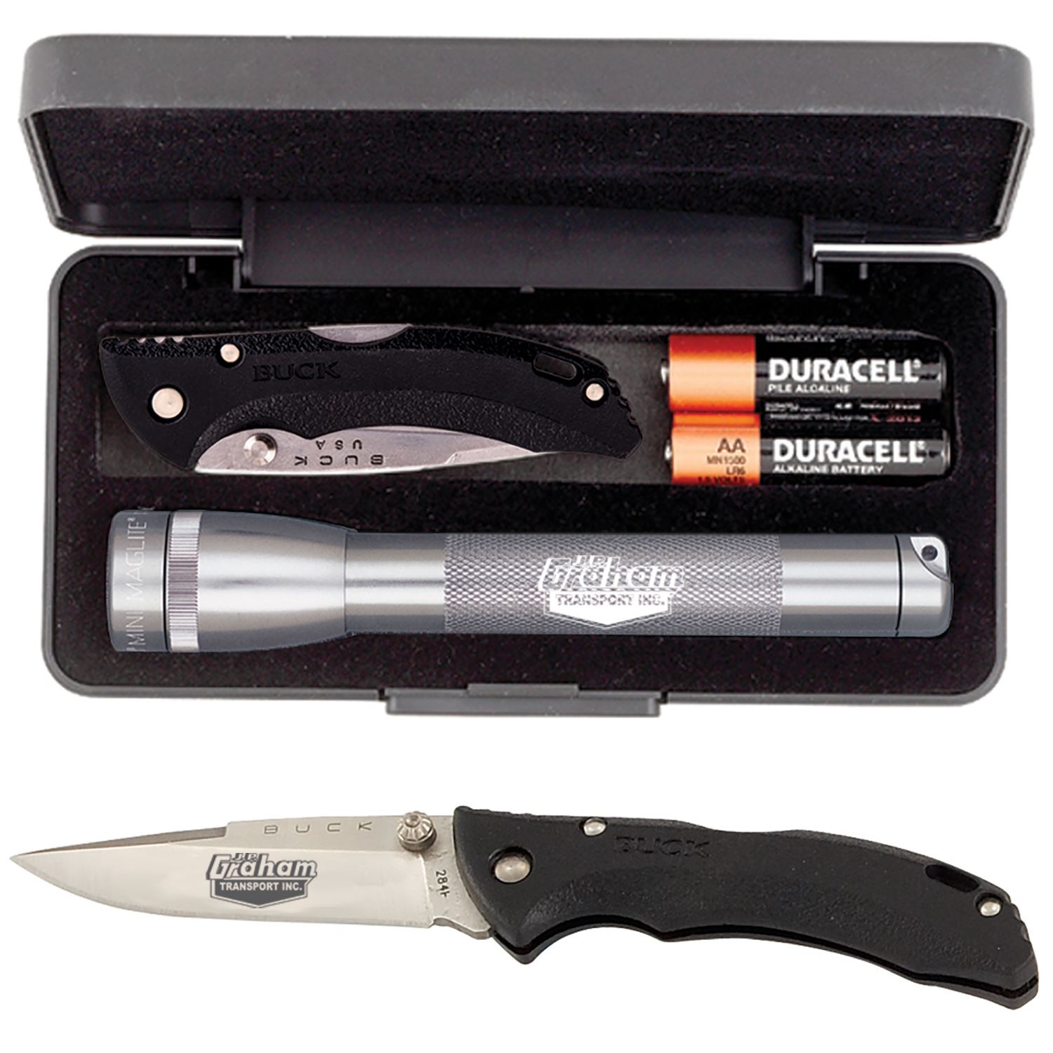 "AA" Mini Maglite® With Buck® “Bantam Bbw” Knife 6