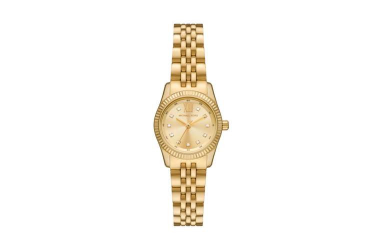 Michael Kors Women's Petite Lexington Pave Gold-Tone Watch 1