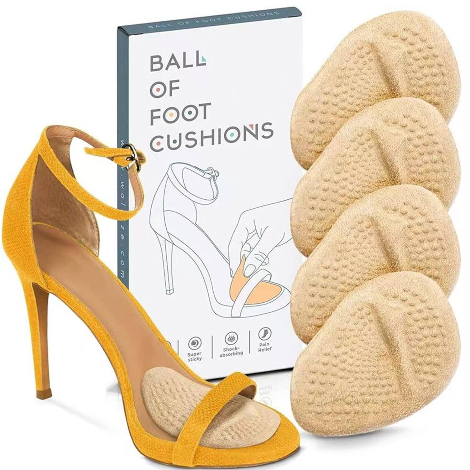 High Heels Breathable Non Slip Front Foot Pad 1