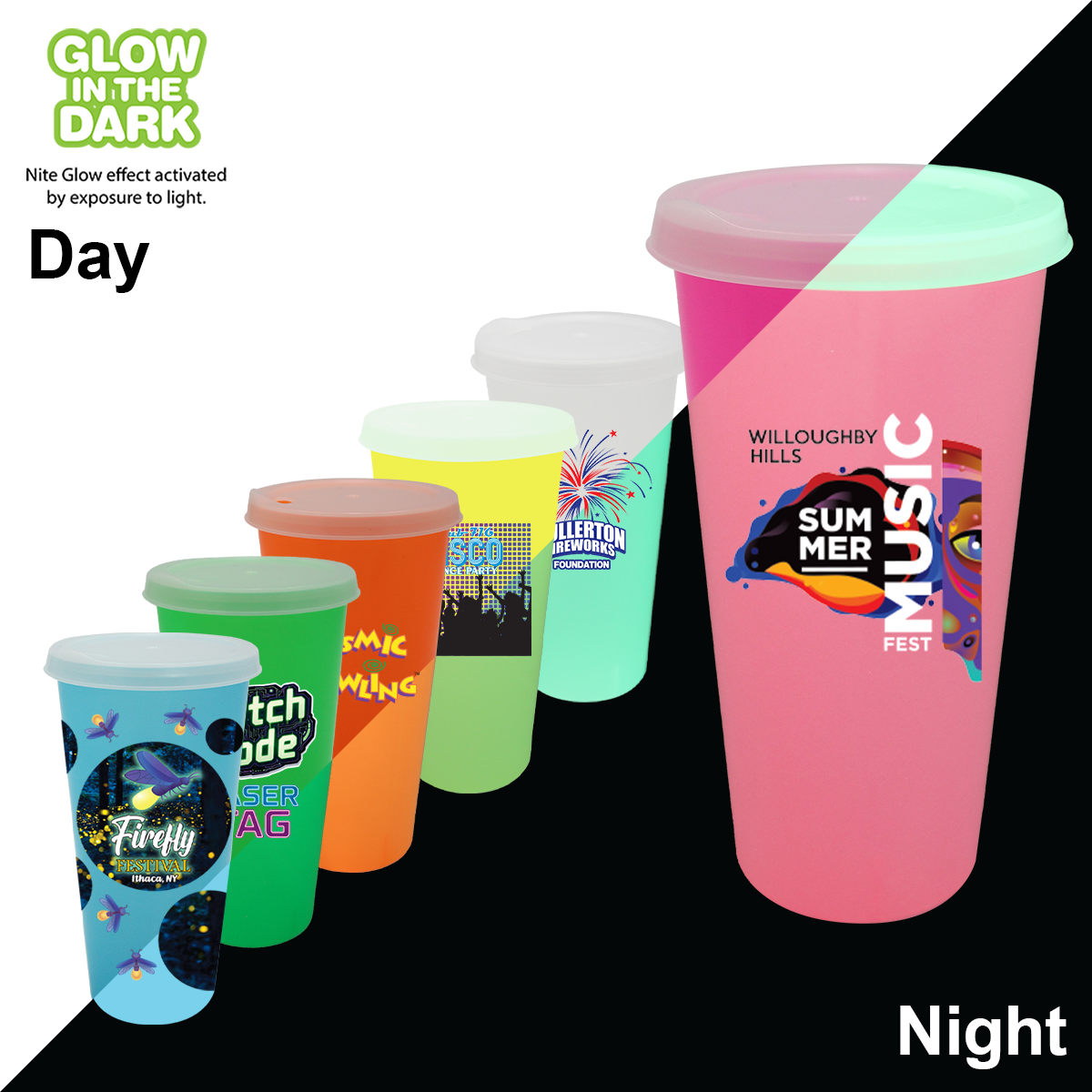 Nite Glow 26 oz. Tumbler with Lid 18