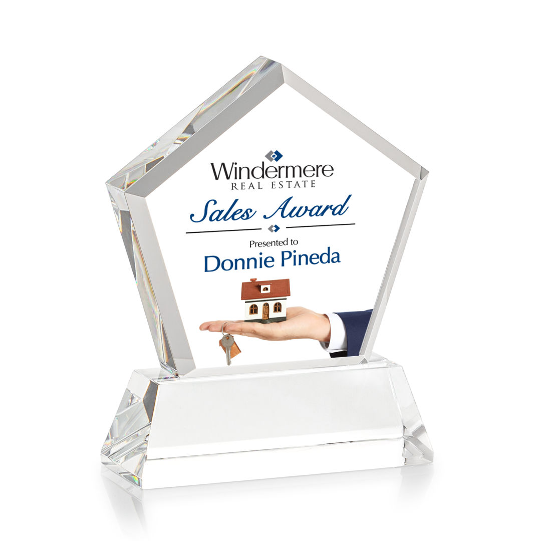 Genosee VividPrint™ Award on Base - Clear 8
