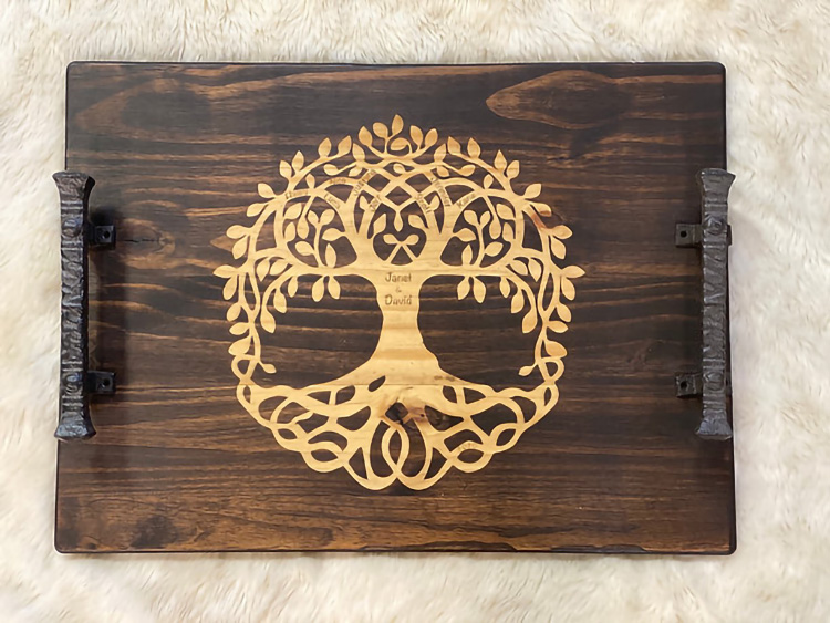 Large Family Tree Lazy Susan 5