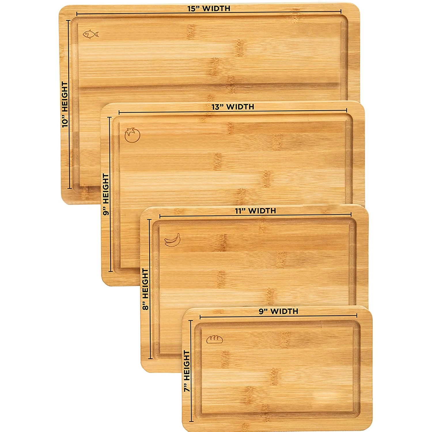 Bamboo Cutting Boards for Kitchen 2
