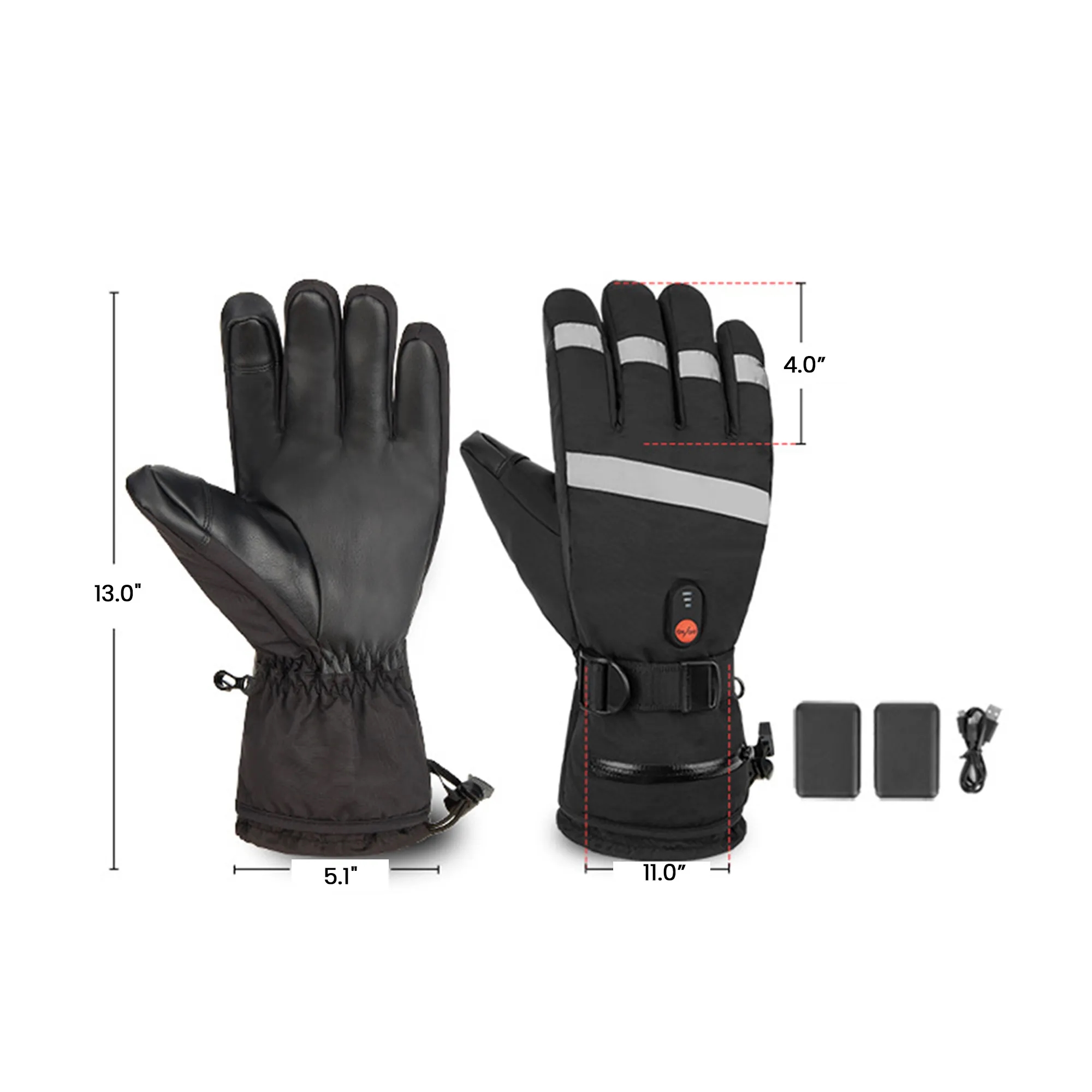 Warm Gloves With Built-In Heaters Can Touch Screens 4