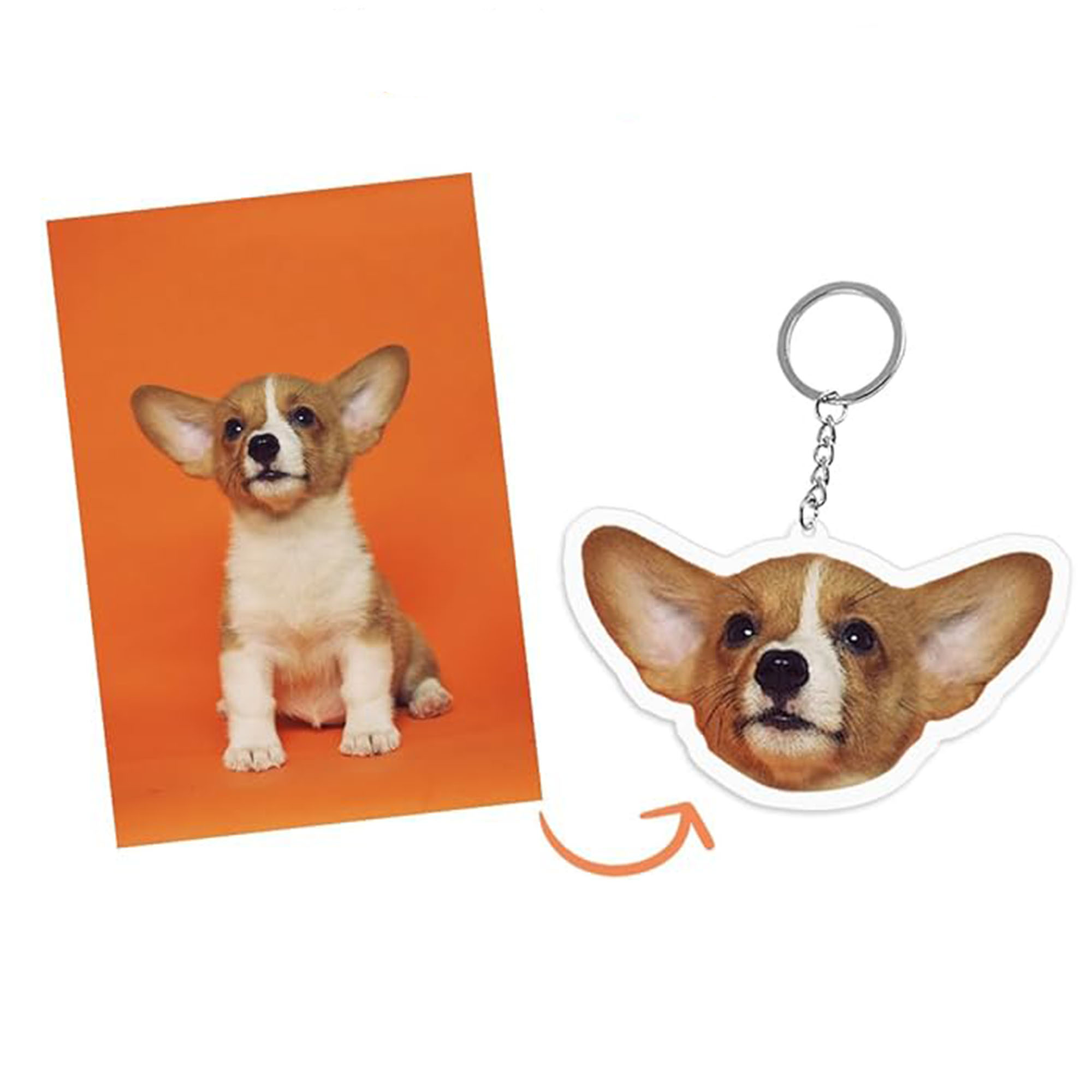 Customizable Personalized 2" Acrylic Keychain 2