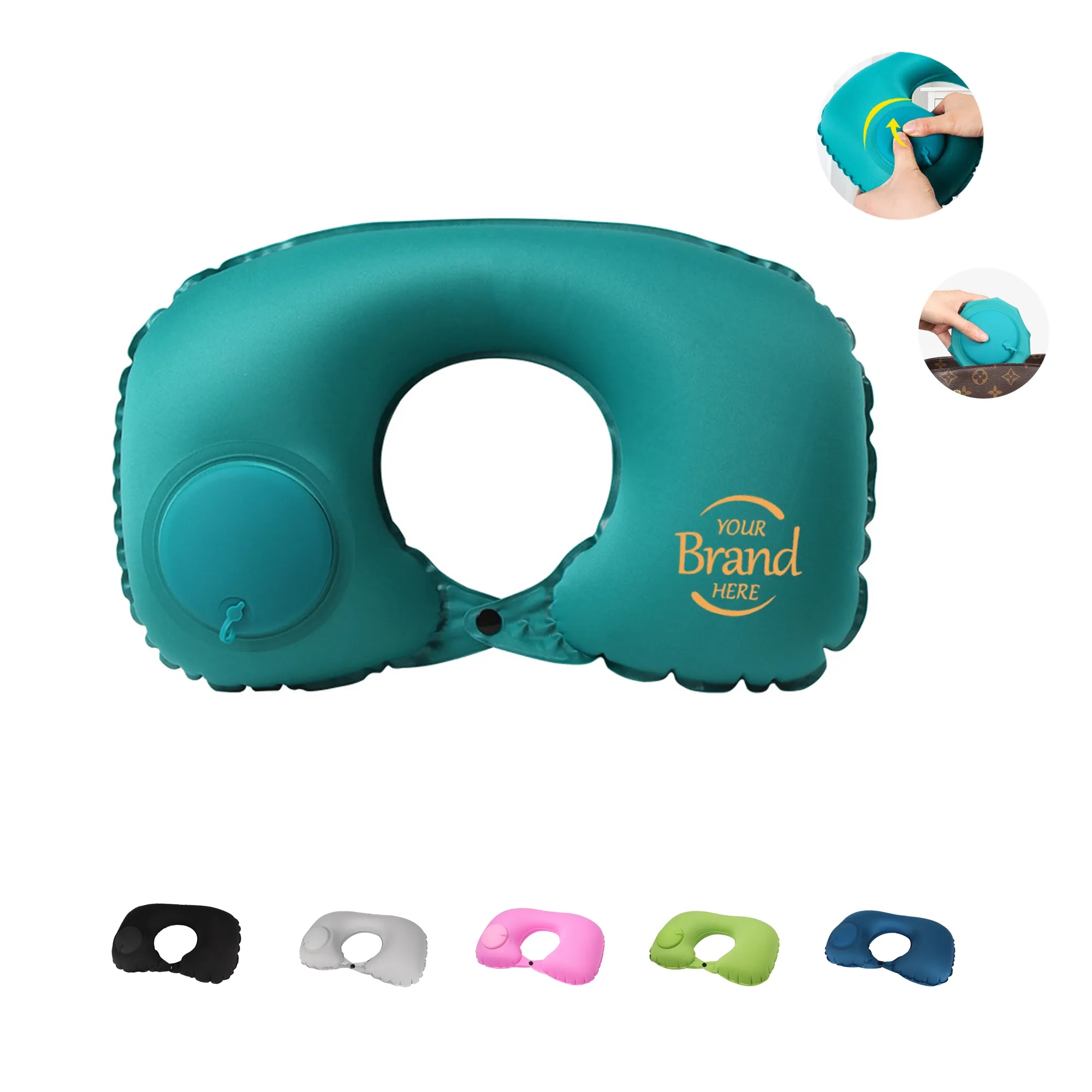 Foldable Inflatable Travel Neck Pillow MOQ 100 PCS 2