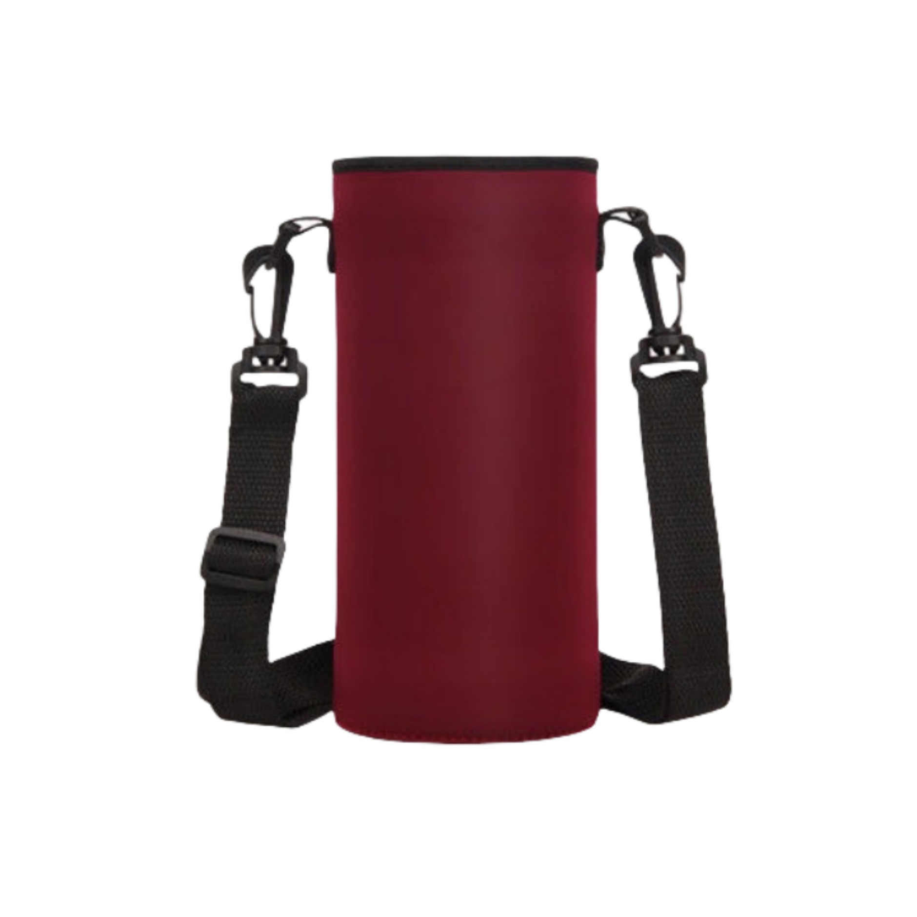 Neoprene Water Bottle Sleeve with Shoulder Strap, custom koozie with logo imprint 2