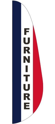 "FURNITURE" 3' x 12' Message Feather Flag 1