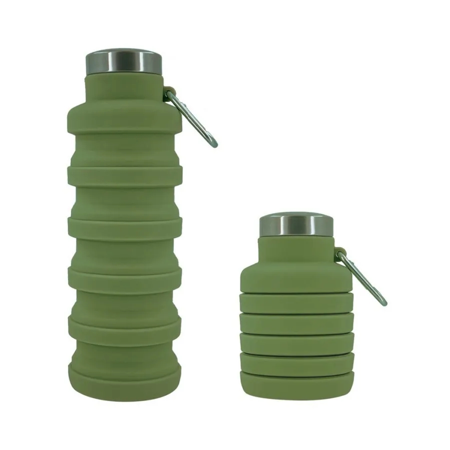 18 Oz Foldable Silicone Water Bottle 2