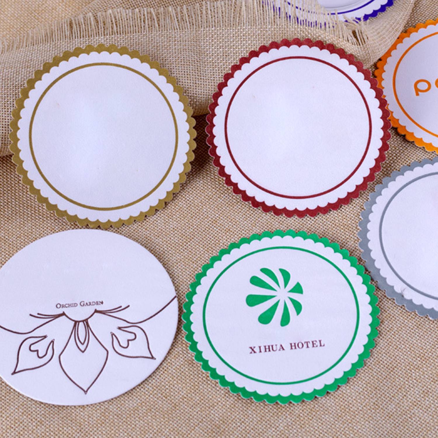 250-Pack Full Color Customized Absorbent Paper Coaster 4