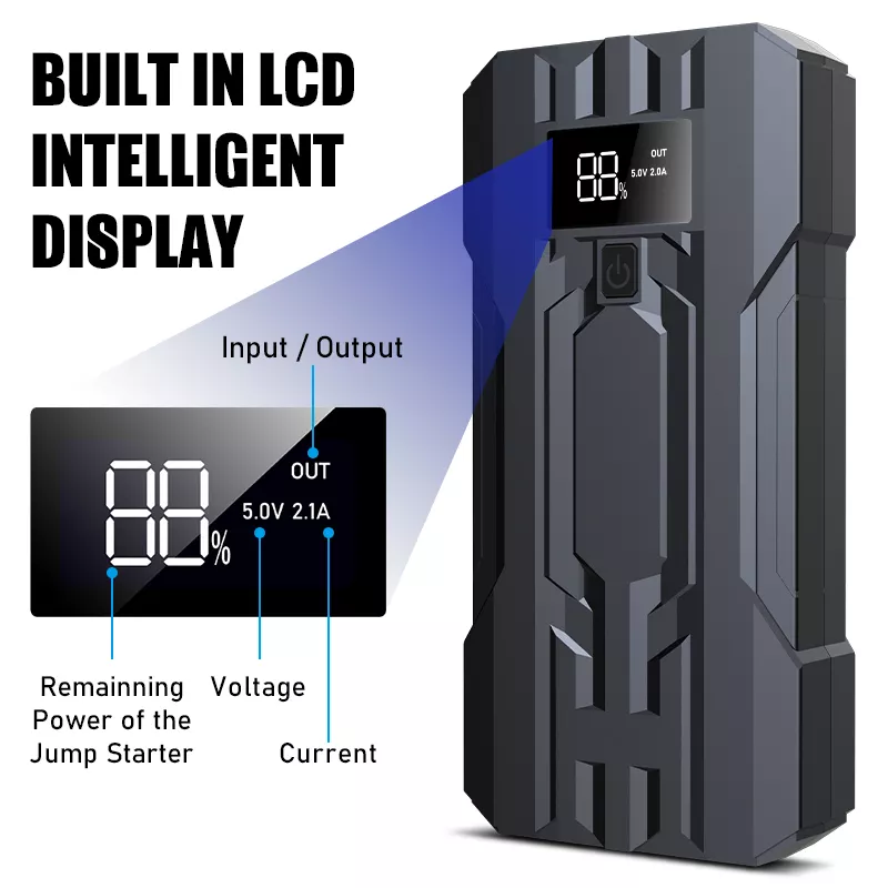 12V Automotive Power Pack Portable Car Battery Jump Starter 5