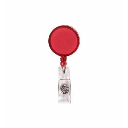 Round Retractable Badge Holder w/ Alligator Clip 4