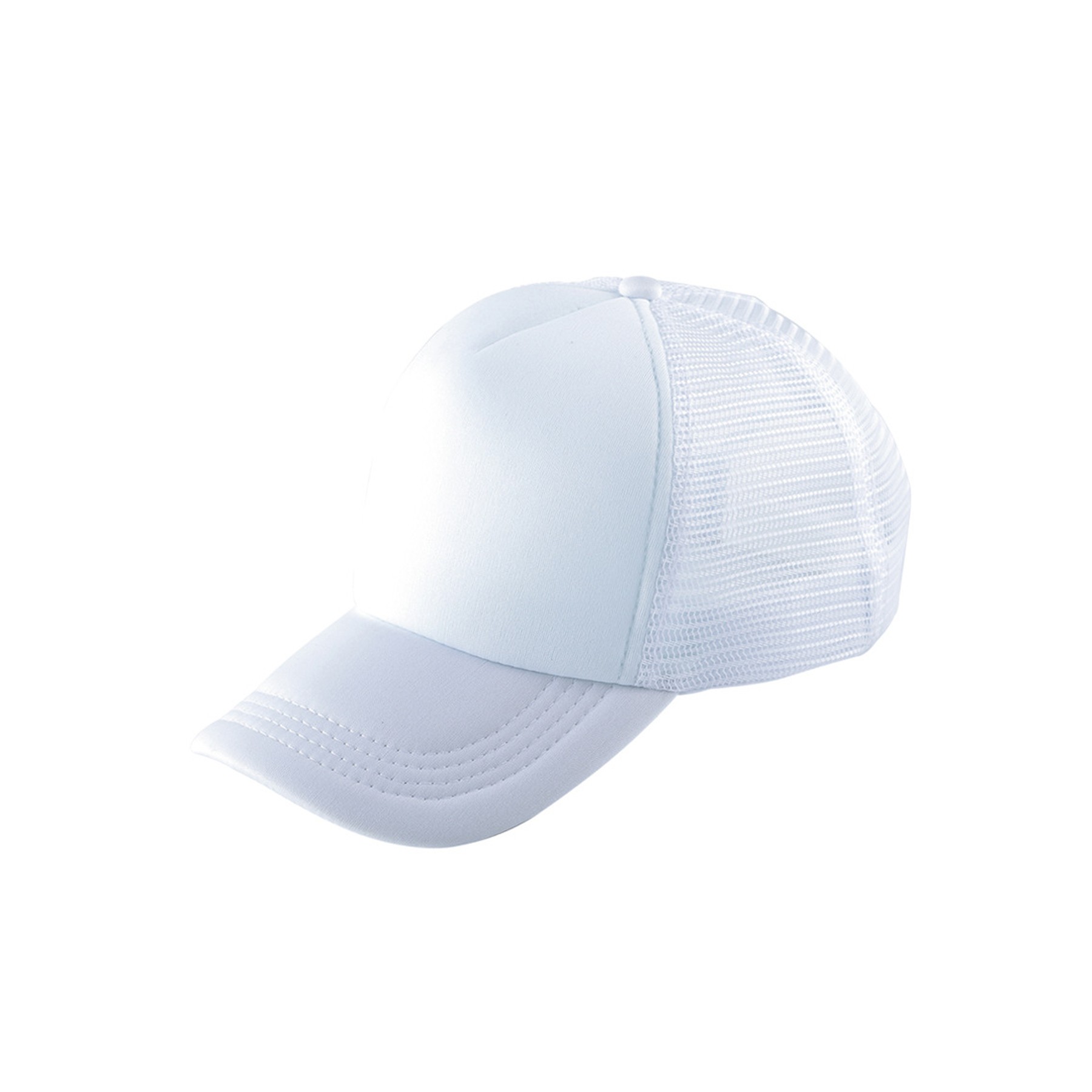 Curved Visor Baseball Cap W/ Mesh Back 3
