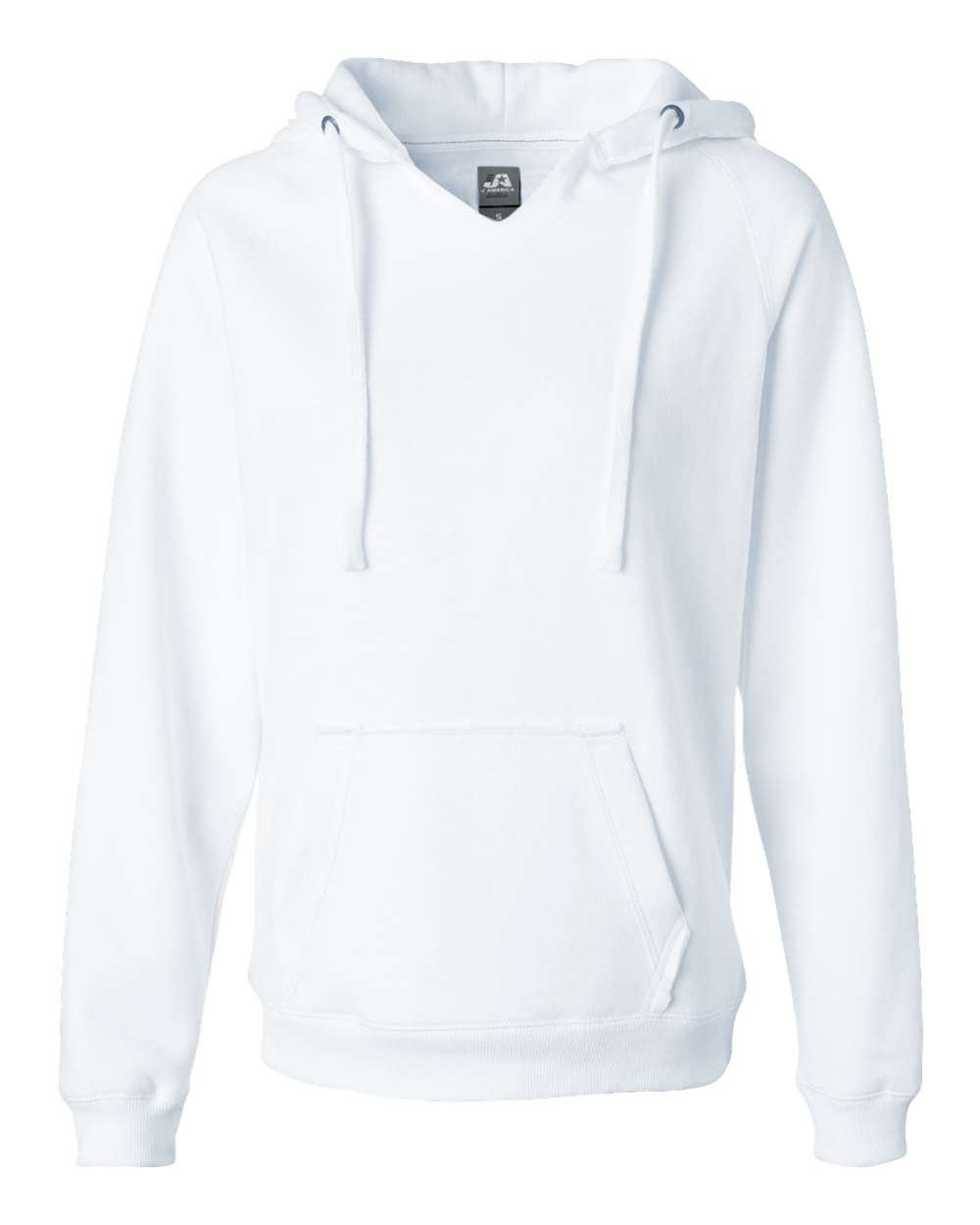 Women's Sueded V-Neck Hooded Sweatshirt - 8836 6