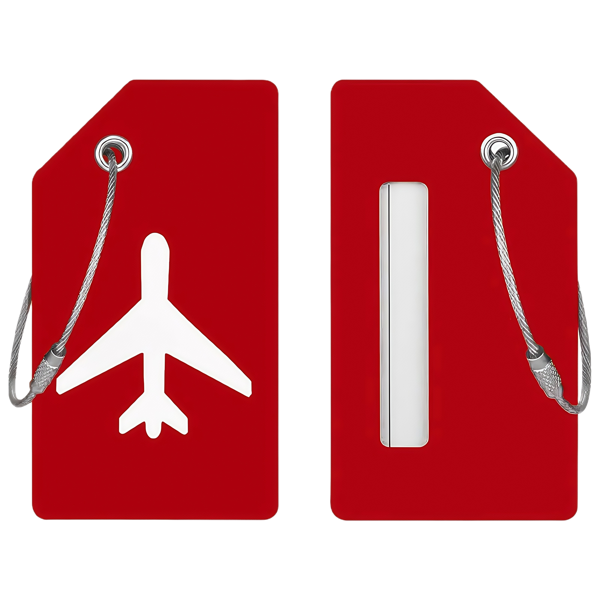 Silicone Luggage Tag for Travel - 2x3.5" Name Card Holder 4