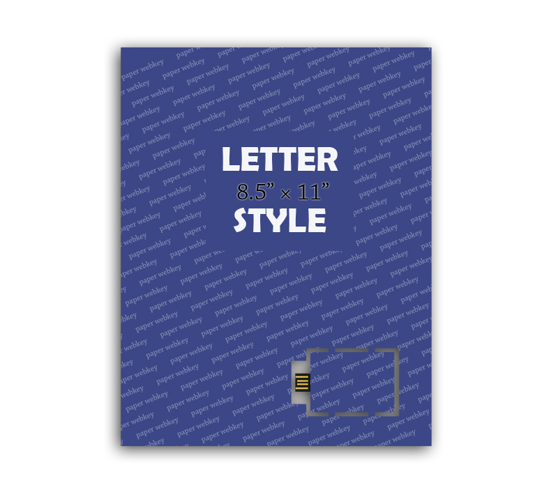 Letter Size 8.5" x 11" Paper Webkey 1