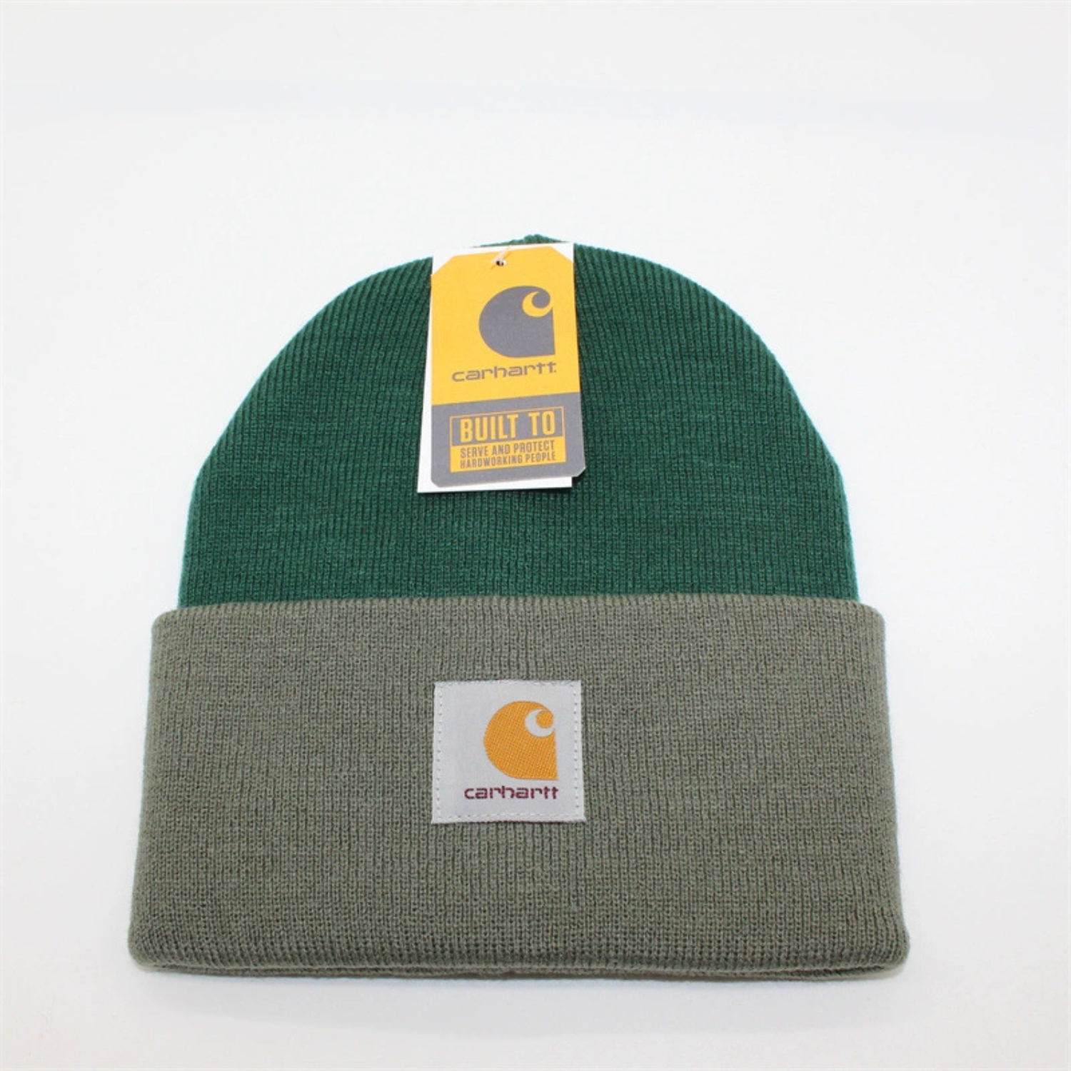 Tooling mixed color thread cloth label knitted hat 2