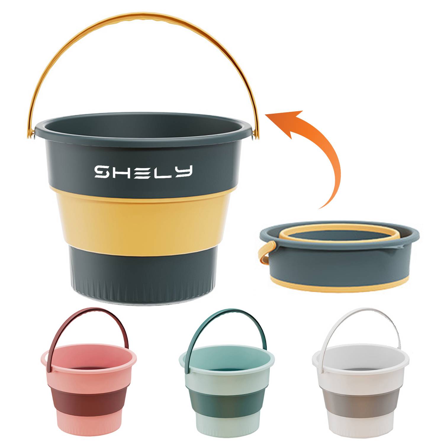 Foldable Bucket w/ Handle 3