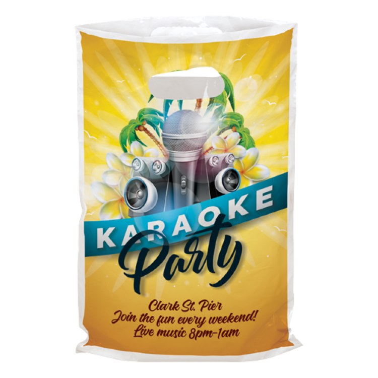 Digital Full Color 2-Sided Plastic Bag (6" x 13")