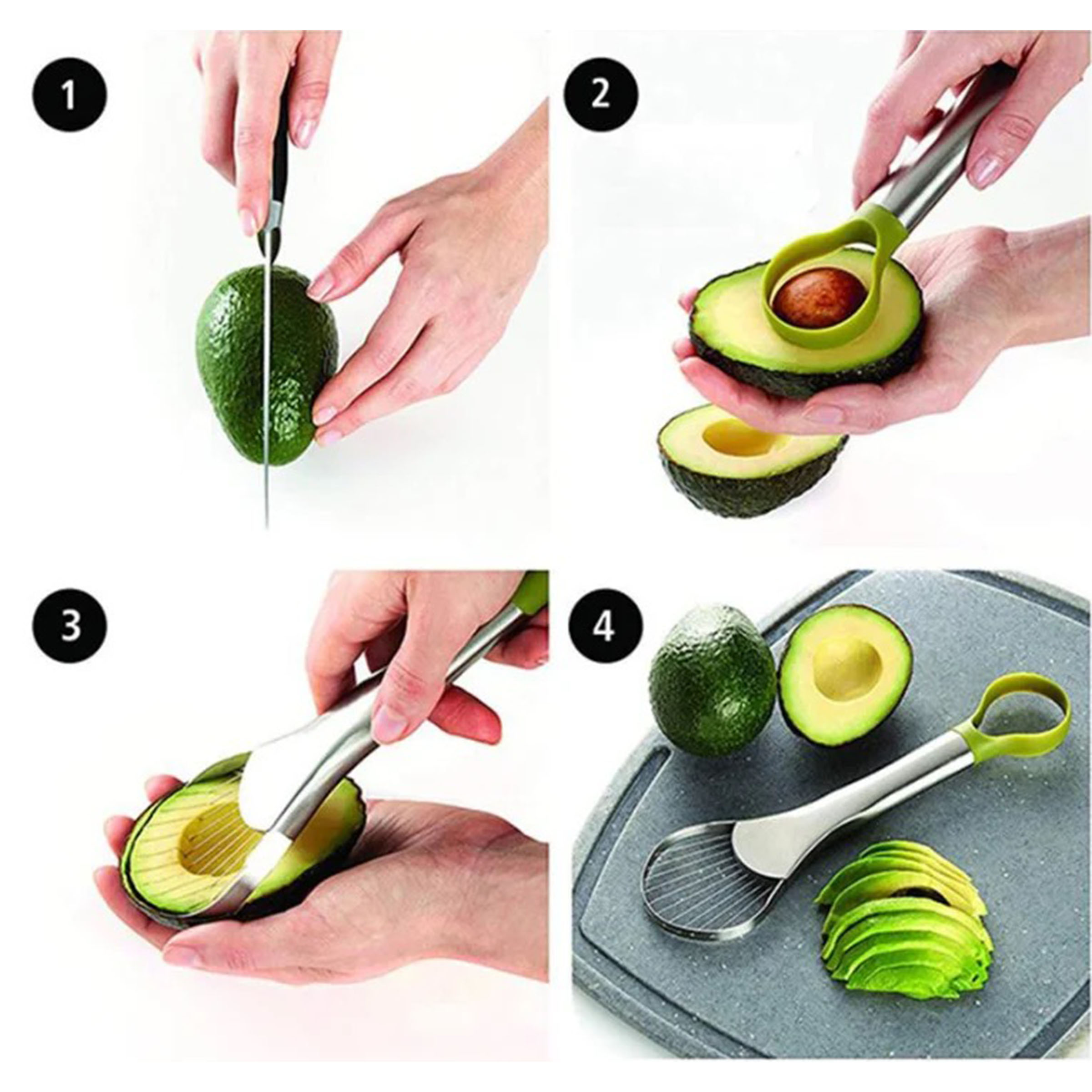 Stainless Steel Durable Fruit Slicer With Nuclei Removal ?C Quick And Convenient 5