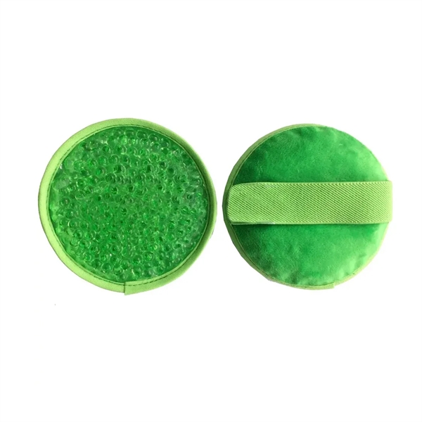 Round Hot/Cold Pack with Plush Backing